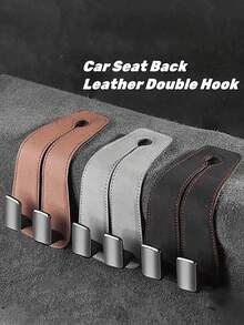 Car Hook, Car Seat Back Double Hook, Multifunctional Car Rear Seat Mobile Phone Holder