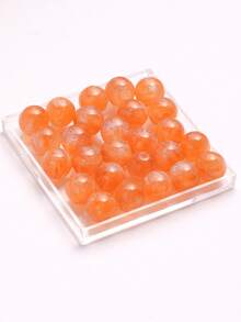 50 件梦幻春夏银河闪光圆形树脂珠，DIY 手链首饰制作用品