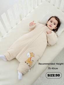 Children Quilted Sleeping Bag For Four Seasons Infant Toddler Boy Girl Detachable Sleeve Split Leg Striped Printed Sleepsack One Piece Sleep Sack - Multicolor - View 21