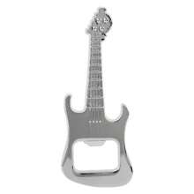 Abrebotellas de Metal con Forma de Guitarra para Cerveza, Soda como de - Plata - Ver 4