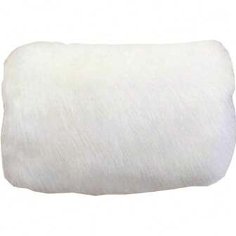 Kelaixiang White Ivory Faux Fur Women Warm Hand Muffs,24186315