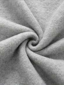 New Minimalist Angel Wings Print Casual Round Neck Long Sleeve T-Shirt, Fashionable & Versatile, Suitable For Women Fleece Hooded T-Shirt, Autumn/Winter - Dark Gray - View 5