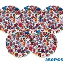Disney 50/150/250 piezas Pegatinas de Graffiti de Dibujos Animados de Spider-Man para decorar Scrapbook, Diario, Planificador, Portátil, Equipaje, Pegatinas Impermeables DIY