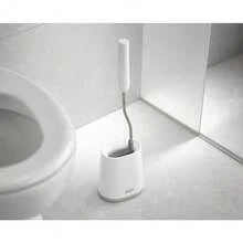 Joseph Joseph Toilet Brush With Slim Holder Flexible Anti-Drip, Grey/White - 灰色/白色 - 查看 4