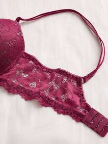 6pcs Floral Lace Underwire Bras - Precise Size Labeling, Multiple Colors Available | Underwire Support - Multicolor - View 10