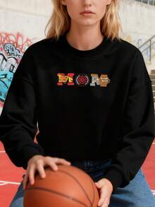 And Pixar's Cars Mom Mother's Day Birthday Long-Sleeve Sweatlong-Sleeve Sweatshirt - 黑色 - 查看 4