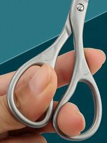 1pc Professional Precision Nail Clipper - Sharp Curved Blades For Fingernails And Toenails, Ergonomic Handle, Multi-Purpose Grooming Tool For Nails, Eyebrows And Lashes