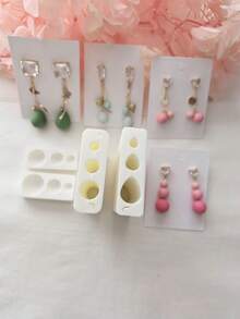 3D Lrregular Ellipsoid Polymer Clay Cutting Molds Cutters Shape For DlY Earrings Jewelry Decoration Making