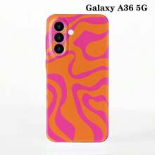 1 件极简主义电影不对称拼布图案硬质手机壳，表面光滑，适用于 11/12/13/14/15/16 Pro Max - 彩色 - 查看 42