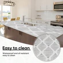 Drawer And Shelf Liner Kitchen Cabinet 17.7in X 13ft Non Adhesive Non -  Easy To Clean Waterproof Gold Hexagonal Wood Branch Stripe Liner Kitchen Cupboard, Desks, Pantry, Box - Diamond Stripe Black + 12in X 13ft - View 7
