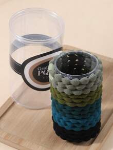 1 Jar Woven High Elastic Hair Ties, Thick Hair Bands For Ponytail, Hair Accessories ,Ponytail Holders ,Hair Elastics ,Hair Rubber Bands ,Scrunchies ,Hair Rope