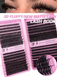 SGIAWETA-640/621pcs Eyelash Extension Kit, D Curl 10D+20D+30D+40D/50D+60D+80D+100D/80D+100D+120D+150D Eyelash Extension Faux Mink Lashes - Premium D Curl Natural Curly Individual Eyelash Set Eyelash Extension - Reusable, Lightweight And Easy To Use, Lash Clusters, Single Lashes, False Lashes-Birthdaygift - D - 查看 6