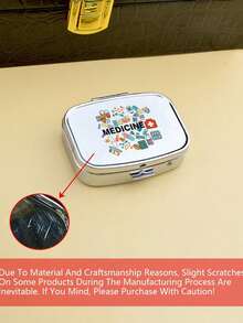 Quadratische Pillendose mit Krankenschwester-Muster, tragbare Pillen-Aufbewahrungsfächer, Mini-Metallaufbewahrungsbox, tragbare Schmuck- und Pillendose, personalisiertes kreatives Geschenk, Schleife, Krankenschwester-Hut, Medizinflaschenmuster, geeignet für Reisen, Outdoor-Aktivitäten, Taschen, Taschen, verwendbar als Hochzeitsgeschenk, Geschenk und Empfangsdekoration, einzigartig gestaltete dekorative Reiseaufbewahrungsbox, Muttertagsgeschenke, Geschenke für Freunde, Krankenschwester-Geschenk - Verschiedenfarbig - Übersicht 10