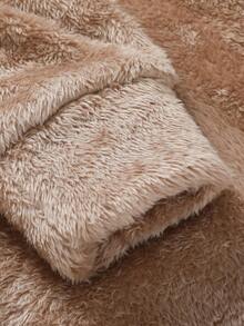 Áo nỉ cổ tròn dáng rộng ấm áp bằng vải lông cừu Polar Fleece dành cho nam, thích hợp cho mùa Thu/Đông. - Màu Khaki - Xem 5