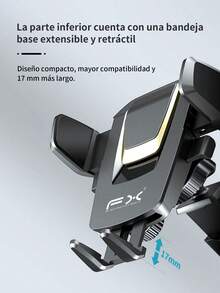 1 piezas Soporte de teléfono móvil para coche, marco de soporte para coche, salida de aire de navegación, soporte fijo, tipo ventosa de conducción, suministro Interior,Soporte Para Celular Para Carro Universal, Base para Auto 360. - Negro - Ver 8