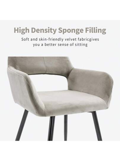 Dining Chairs, Vanity Chair, Thickened Cushions, Padded Seats, Bureau Lounge Elegante Chairs Can Be Combined Any Table, Must Have In The Restaurant view 3