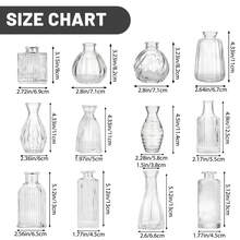 Tomnk 14/24/36Pcs Glass Bud Vase Set, Small Flower Vase For Centerpieces, Bud Vases In Bulk, Mini Vintage Vase For Rustic Wedding Decorations, Mother's Day Decor, Ideal Mother's Day Gift - 彩色 - 查看 4