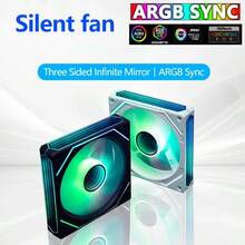 XFENGX-Fan 6-Pro ARGB炫彩12cm温控PC机箱风扇，有效降噪，增强散热美观，风冷散热 - 黑色正向出風 - 查看 6