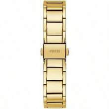 Guess Damski zegarek kwarcowy z wykwintną, pustą tarczą i paskiem ze stali nierdzewnej – lśniący wybór, odpowiedni do codziennego noszenia i na specjalne okazje GW0403L2 - Złoto - Zobacz 7