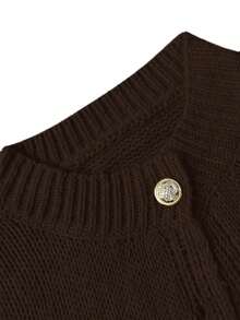 2025 Autumn/Winter New Button Front Oversized Cardigan Spring Casual Y2k Knit Sweater Holiday Halloween Clothes Christmas Clothes Going Out Outfit Back To School Everyday Streetwear Autumn Winter Women Clothes