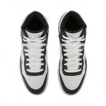 Reebok White Bb 4000 II Mid Unisex Tennis Shoes - Black and White - View 4