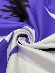 Bộ đồ đôi cỡ lớn dành cho nữ, gồm váy slip in hoa cổ điển và áo cardigan trơn, thích hợp cho mùa xuân/hè. - Màu tím nhạt - Xem 6