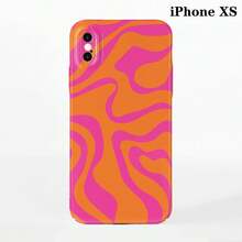 1 件极简主义电影不对称拼布图案硬质手机壳，表面光滑，适用于 11/12/13/14/15/16 Pro Max - 彩色 - 查看 11