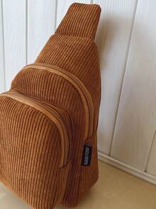 1 Stück Cord Hüfttasche, modisch und vielseitig mit doppellagiger Reißverschlusstasche, verstellbarer Schultergurt, geeignet für Teenager-Mädchen, weibliche Studenten, Erstsemester und Büroarbeiter, sehr geeignet für Büro, Uni, Arbeit, Geschäft, Pendeln, Outdoor, Reisen, Ausflüge, Einschulung College-Stil Hüfttasche