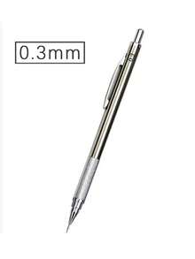 1 Stück Metall Automatikstift mit Druckknopf und niedrigem Schwerpunkt zum Zeichnen und Skizzieren, nachfüllbar