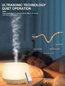 500ml Essential Oil Diffuser With Remote Control, Humidifier 5 In 1 Ultrasonic Aromatherapy Fragrant Oil Humidifier Vaporizer, Essential Oil Diffuser, Aromatherapy Humidifier For Relaxing Atmosphere In Home Office Bedroom