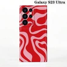 1pc Minimalist Asymmetrical Patchwork Pattern Glossy Hard Shell Phone Case, Suitable For IPhone 11/12/13/14/15/16 Pro Max