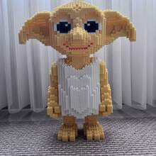 Warner Bros 2800pcs Harry Potter Dobby Building Blocks Party Game, Office & Living Room Decor DIY Handmade Cartoon Creative Toy, Batteryless, Suitable For Adults, Great Gift For Halloween, Christmas, Birthday, Valentine's Day, Fun Assembly Cartoon Design, Sturdy Structure, Precise Fit, Interactive Game Assembly Kit, Adult Hobby Family Activity
