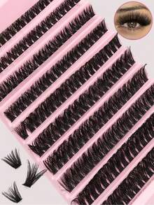 200PCS 80D Eyelash Extension Kit – DIY Individual Lash Clusters (D Curl, 0.31–0.63inch), False Lashes Kit For Natural Look, Fluffy & Full Volume, Lash Bond & Seal, Tweezers & Lash Brush, Perfect For Daily Wear, Party, Wedding, Halloween, Thanksgiving, Christmas & New Year's, Lash Clusters, Eyelash Clusters, Individual Eyelashes, Lashes, Fake Lashes, Beauty & Health, Personal Care, Festive Glam Beauty - D - 查看 3