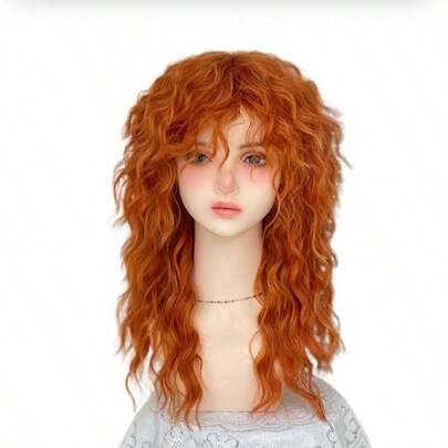 (1 stück Weihnachtspartykostüme COS Weihnachtspartykostüme Halloween Weihnachten) Halloween cosplay Zhouli perücke Halloween cos lockige wolle curl natürliche simulation außenhandel volle kopf abdeckung