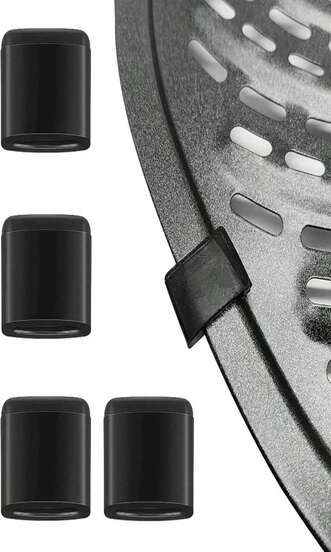 Air Fryer Accessories, 4 Packs Replacement Silicone Rubber Bumper Parts Feet Tabs Silicone Tips Silicone Pieces For Powel XL Gowise Chefman Air Fryer Grill Pan Tray, Scratch-Resistant