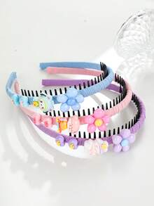 3 قطع/مجموعة اكسسوارات شعر رائعة للفتيات، دبابيس شعر بأسنان لا تنزلق بتصميم قلب وزهرة