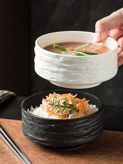 1 Tazón con patrón de mármol, tazón para grano/arroz de alta gama para una sola porción, adecuado para tazones con patrones de roca creativos en cocinas y restaurantes, sensación de hogar de alta gama, tazón de arroz para una sola persona, nuevo tazón de plástico, tazón de postre, tazón negro comercial, tazón pequeño