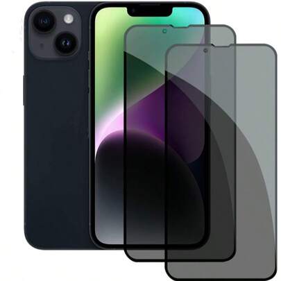 [2 Packs] Privacy Protection Full Screen Tempered Glass Protector Protect Compatible With Iphone Silk Screen Anti Peeping Full Screen Phone Protective Film Compatible With IPhone17/17Air/17Pro/17ProMax/15/15Plus/15Pro/15Promax/14/14Pro/14ProMax/14Plus/13/13Pro/13ProMax/12/12Pro/12ProMax/11/11ProMax/11Pro/X/XS/XSMAX