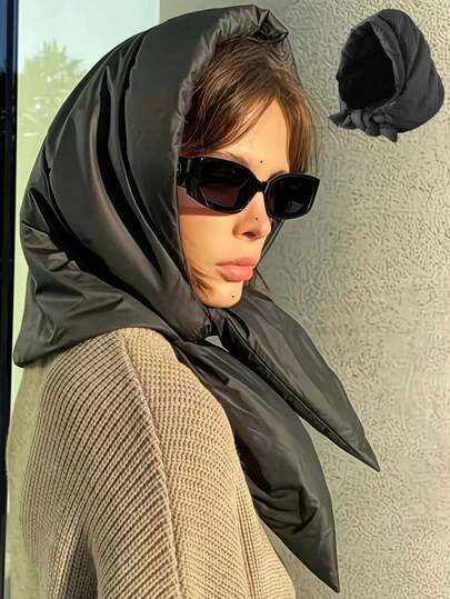 1 pieza Gorro de invierno acolchado, de estilo japonés sencillo y elegante, cómodo, cálido y a prueba de viento