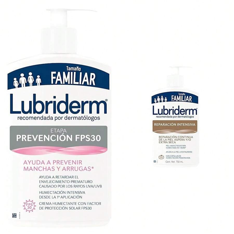 Crema Corporal de 750 ml con Protecció Solar SPF y Glicerina para Adultos con Piel Normal - Multicolor - Ver 1