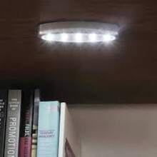 Luz click lámpara LED portátil batería recargable multifuncional accesorios hogar oficina iluminación cómoda fácil instalación diseño moderno - Blanco - Ver 2