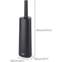 Joseph Joseph Toilet Brush With Slim Holder Flexible Anti-Drip, Grey/White - màu đen - Xem 5