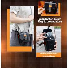 FujiFilm Instax Mini41 Polaroid Camera Gift Box With Auto-Exposure, Smart Flash, Built-In Selfie Mirror, And Macro Mode. Portable, Easy To Use, And Ready For Instant Sharing. - Black - View 4