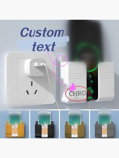 [Customization] A Customizable Text Charging Shelf That Fits Snugly Against The Wall Without Taking Up Space, Providing Stable Support For Charging Phones. Available In Multiple Colors To Suit Different Home Decor Styles, It Is Not Only A Convenient Charging Assistant, But Also Showcases Individuality Through Customization, Making The Charging Scene More Exclusive