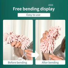 可重复使用的超细纤维迷你除尘器，可伸缩杆除尘器，可水洗干湿除尘器，配有灵活的伸缩手柄，适用于客厅、卧室、浴室、厨房、汽车、家居 - 彩色 - 查看 5