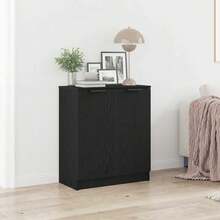 Sideboard Schwarz 60 x 30 x 70 cm Holzwerkstoff
