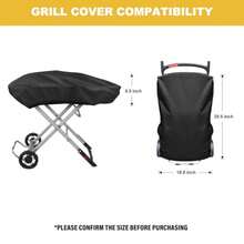 Tonhui Grill Cover For Weber Traveler Portable Gas Grill 9010001 Outdoor Heavy Duty Waterproof Oxford Fabric Weather Resistant - Black - View 2