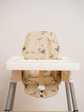 1 st överdrag till barnstol, mjukt och bekvämt, passar Antilop barnstol, mönster med tecknade dinosaurier och enhörningar