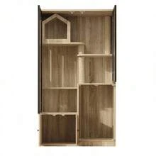 Cat Cage, Cat House, Cat Villa, Glass Cat House, Large Four-Story Cat Fence, Winter-Proof Cat House, Winter-Proof Small Animal House, With Scratching Post, Natural Wood Color, 90*50*160cm - Brown - View 9