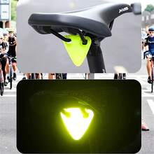 多色反光应急尾灯，适用于夜间骑行，高可见度自行车配件 - 无需电池，增强夜间能见度和道路安全，车辆安全配件，山地车和公路车应急警示灯，自行车配件，摩托车配件